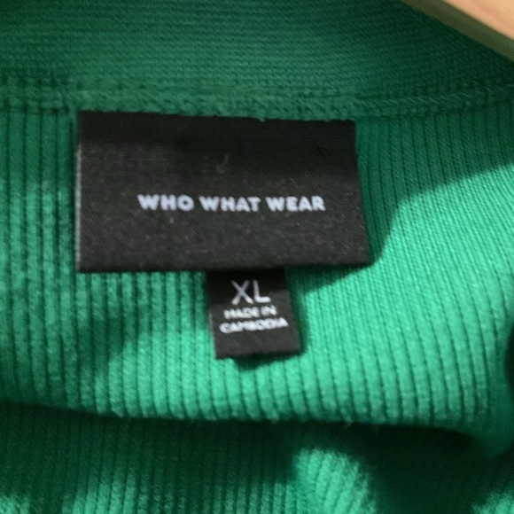 Who What Wear Green Ribbed Midi Dress, size XL - Picture 3 of 5